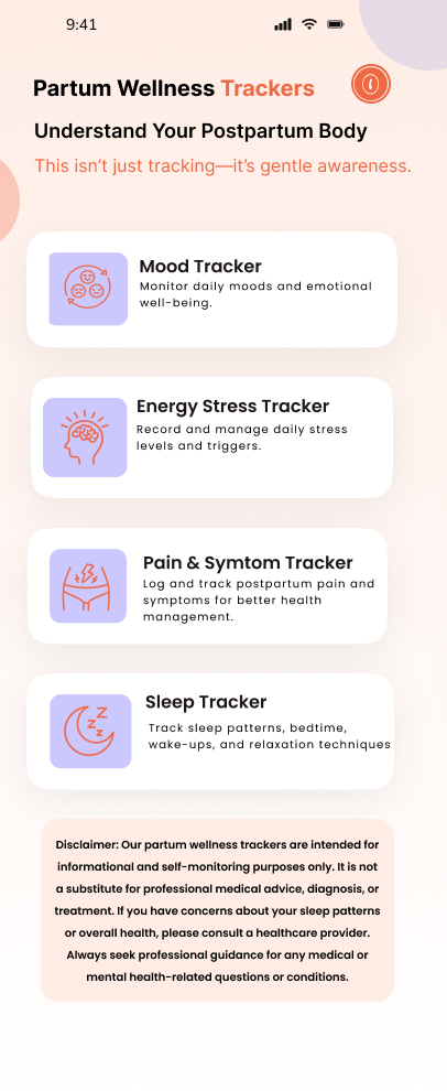 Partum Wellness Trackers